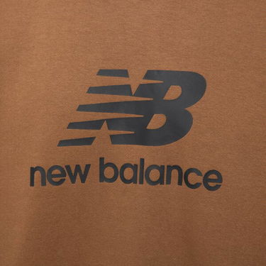 Mikina New Balance Essentials Stacked Logo Hnedá | MT31538DHE, 1