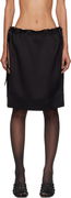 TOTEME Drawstring Satin Miniskirt
