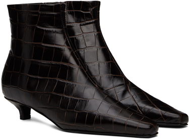 Tenisky a topánky TOTEME TOTEME 'The Slim' Kitten Heel Ankle Boots Hnedá | 241-WAS940-LE0023, 3