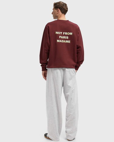 Mikina Drôle de Monsieur Slogan Sweatshirt Vínová | I-SW149-CO127-WN, 2