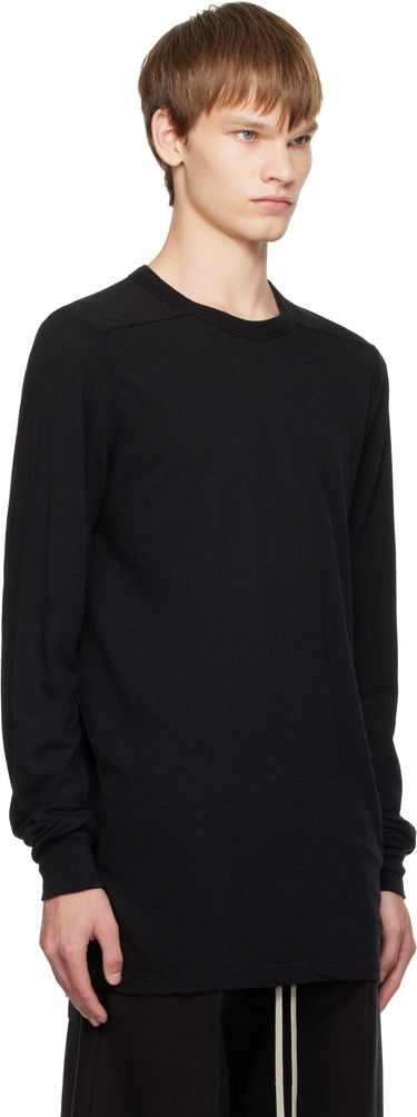 Tričko Rick Owens Rick Owens Concordians Level Long Sleeve T-Shirt Čierna | RU02E1266 JR, 1