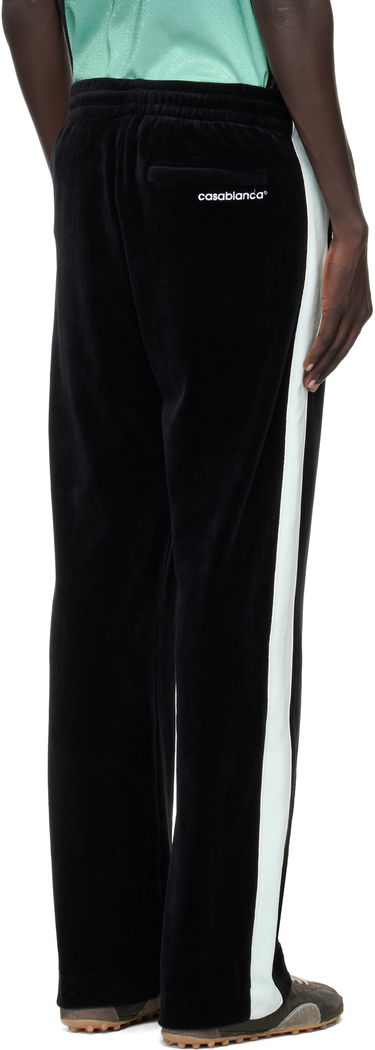Tepláky Casablanca Casablanca Velour Track Pants Čierna | MPF25-JTR-281-01, 2