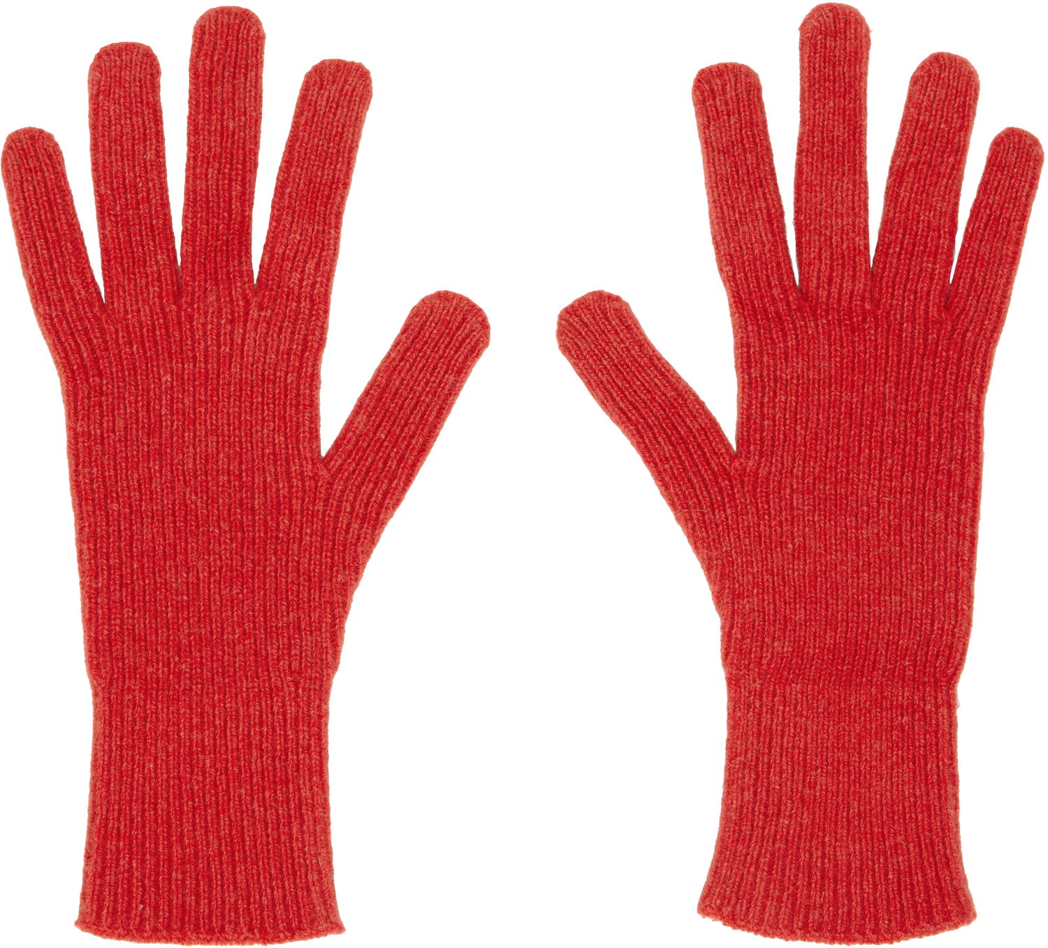 Rukavice Baserange Baserange Ribbed Knit Gloves Červená | ACRG-RC-AU25, 0