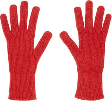 Rukavice Baserange Baserange Ribbed Knit Gloves Červená | ACRG-RC-AU25, 0