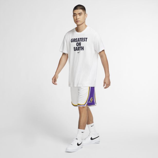 Šortky Nike Los Angeles Lakers Men's NBA Swingman Shorts Biela | AJ5616-100, 1