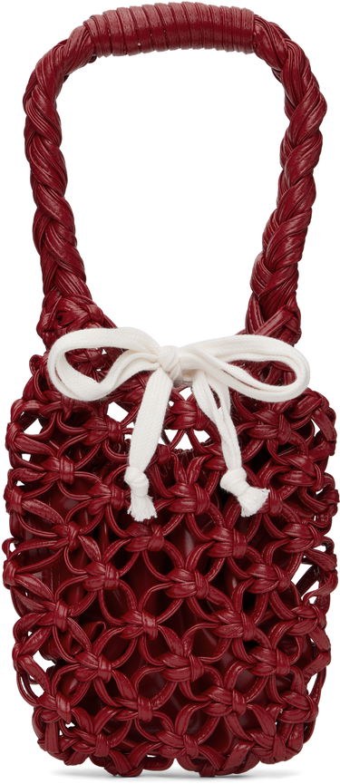Kabelka Comme des Garçons Comme des Garçons Braided Knotted Synthetic Leather Tote Červená | RO-K203-051-2, 0