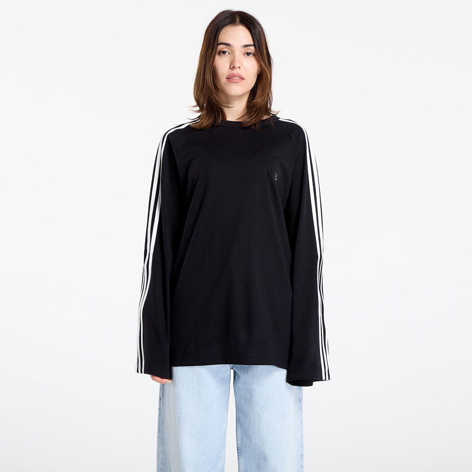 Tričko Y-3 Y-3 Wire Long Sleeve T-Shirt Čierna | JW7351, 1
