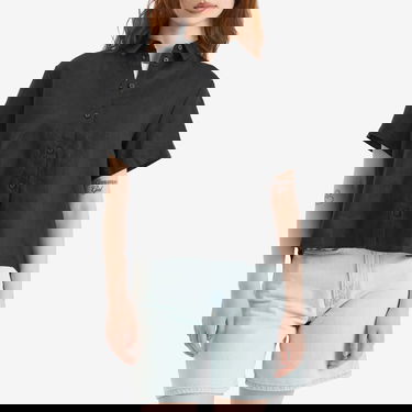 Košeľa Samsoe Samsoe Mina Short Sleeve Linen Shirt Čierna | F23900009-CLR000021, 2