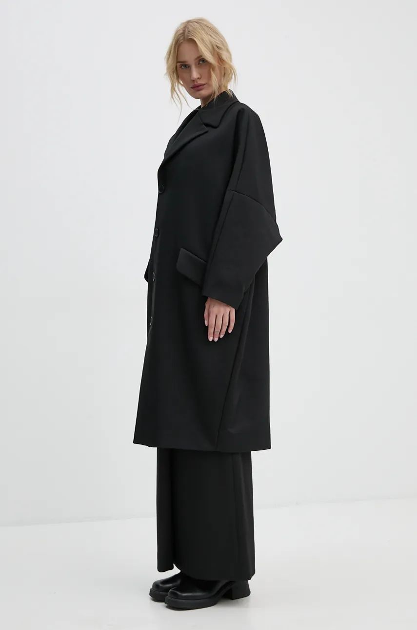 Kabáty Maison Margiela Oversize Coat Čierna | S62AA0087.M35222, 0