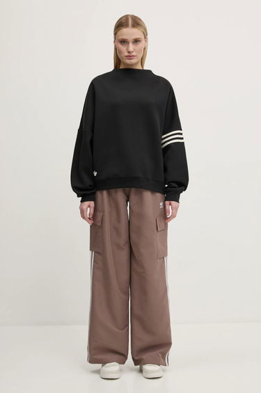 Tepláky adidas Originals adidas Originals Adicolor 3-Stripe Cargo Pants High Waist Hnedá | JC8138, 4