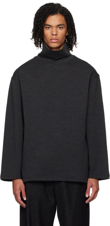 Sveter LEMAIRE Lemaire Mock Neck Sweatshirt Čierna | TO1287 LJ1020, 0