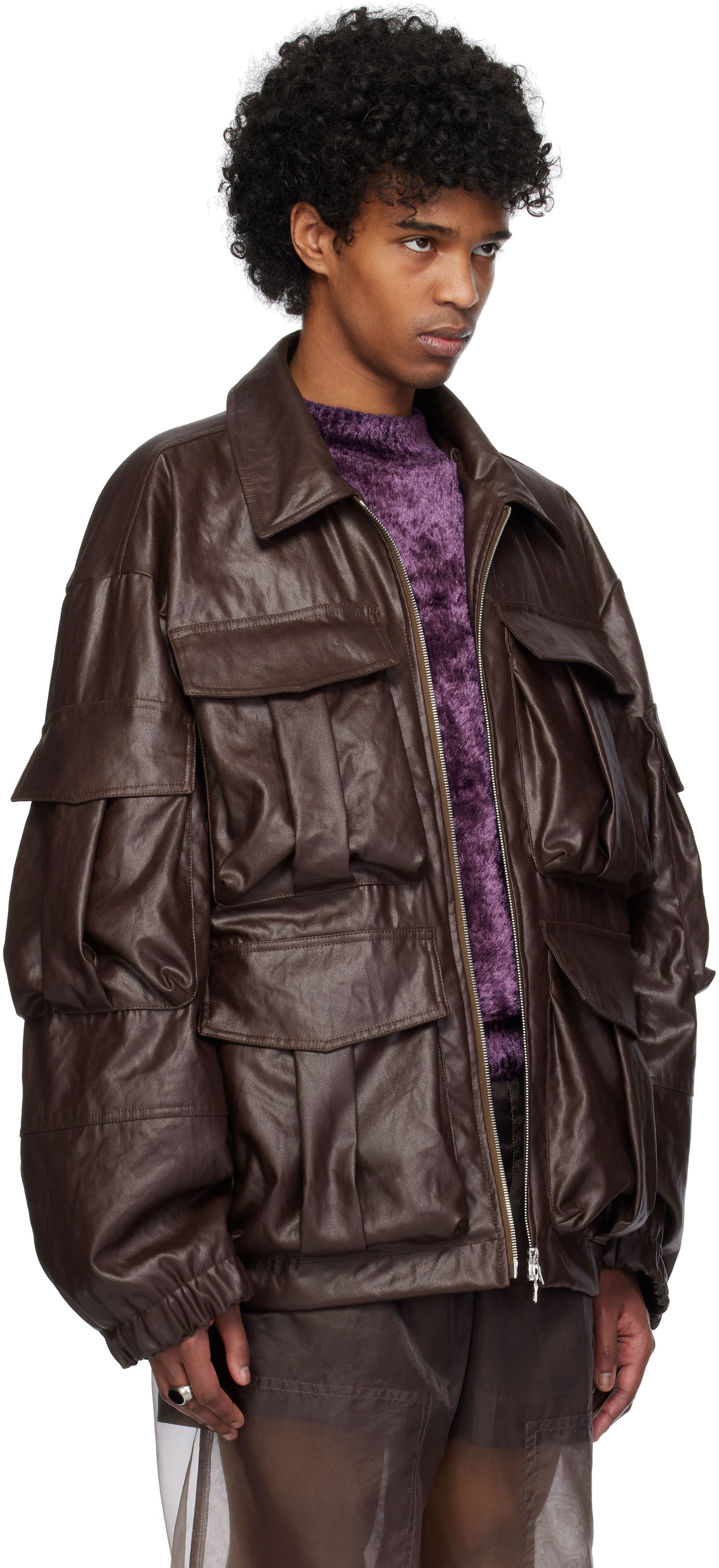Dries Van Noten Coated Serge Jacket