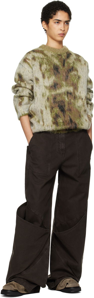 Sveter The Attico Attico Abstract Knit Sweater Zelené | 250WCK00115 KAC001AA, 3