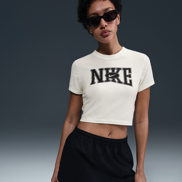 Crop Top Nike Sportswear Slim Fit Crop Top Biela | HQ1709-133, 3