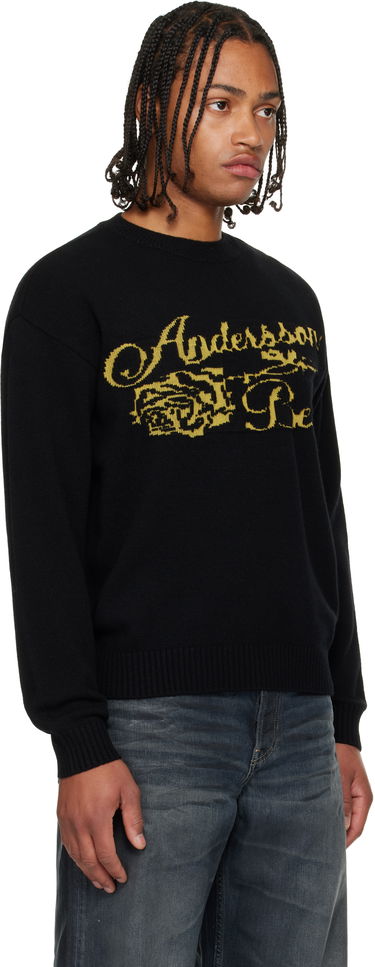 Sveter Andersson Bell Cashmere Rose Crew-Neck Sweater Čierna | atb1372u, 1