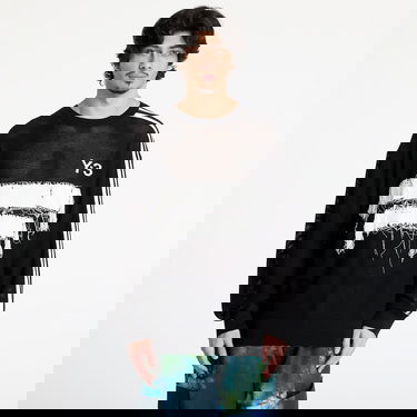 Sveter Y-3 Y-3 Graphic Knit Crew Sweatshirt Čierna | JN4873, 0