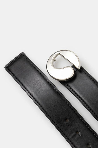 Opasok Coperni Logo Buckle Leather Belt Čierna | COPBE01405C, 3