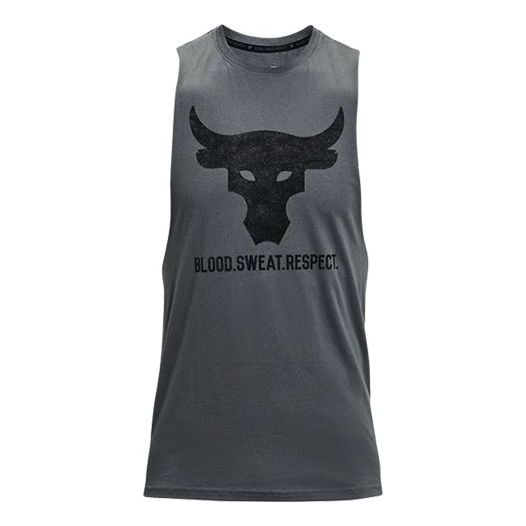 Tielko Under Armour Project Rock Brahma Bull Graphic Tank Šedá | 1361721-012