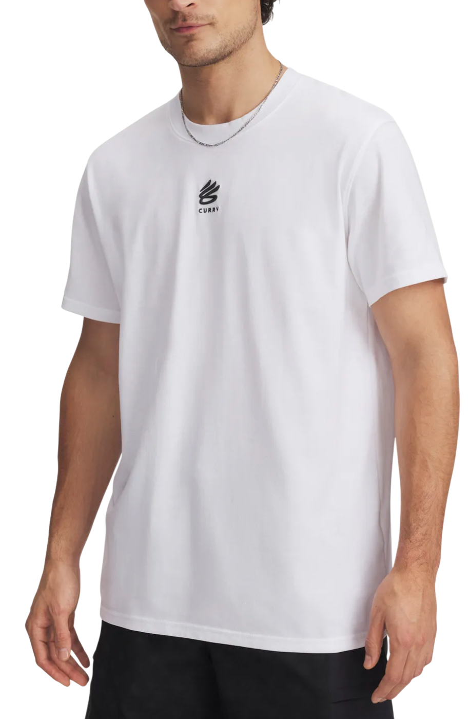 Tričko Under Armour Curry Heavyweight Logo T-Shirt Biela | 1387107-100, 0