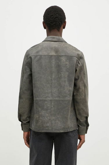 Košeľa Samsoe Samsoe Samsoe Samsoe Saruffo X C Leather Shirt Jacket Šedá | M24400053, 2