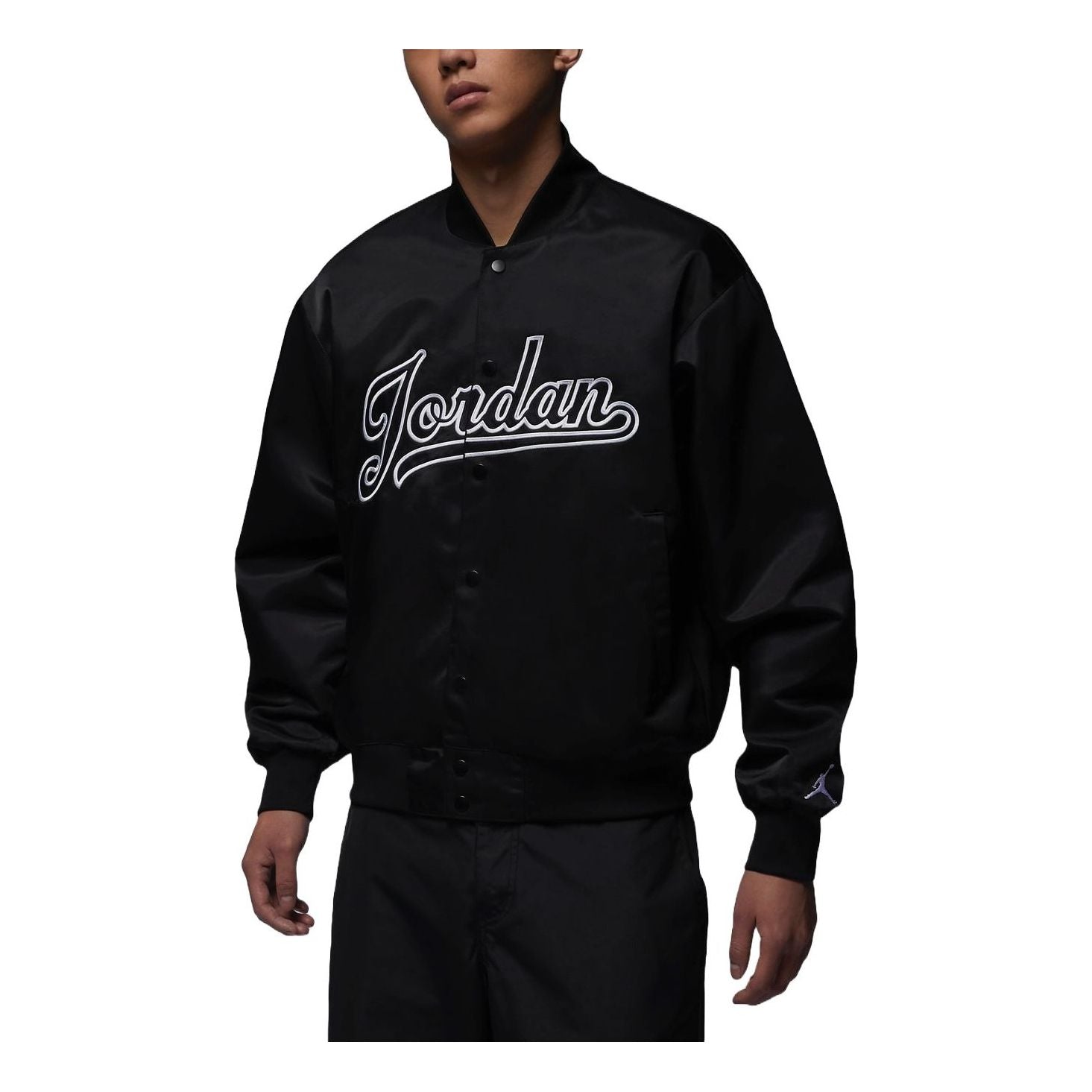 Bomber bunda Jordan Flight MVP Waterproof Baseball Jacket Čierna | FN4660-010, 0