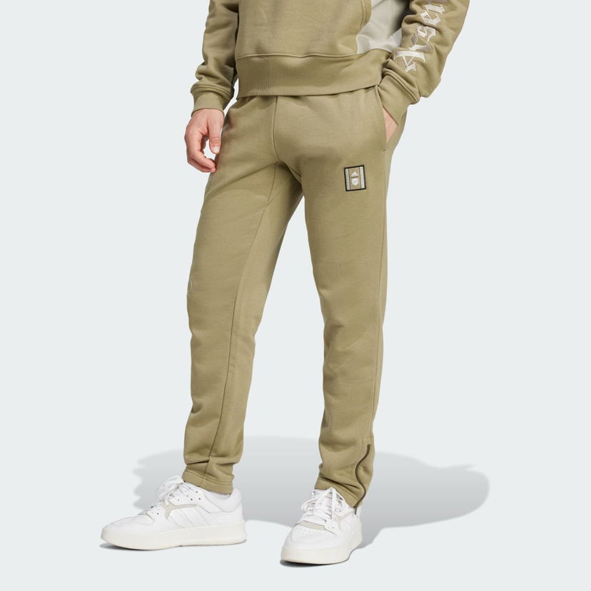 Tepláky adidas Performance Arsenal Seasonal Fleece Pants Zelené | IX9032