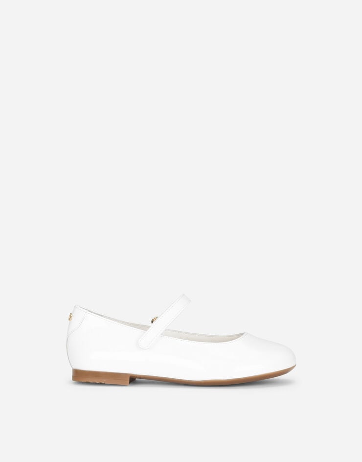 Tenisky a topánky Dolce & Gabbana Patent Leather Ballet Flats (24-38) 35 Biela | D10699A132887682