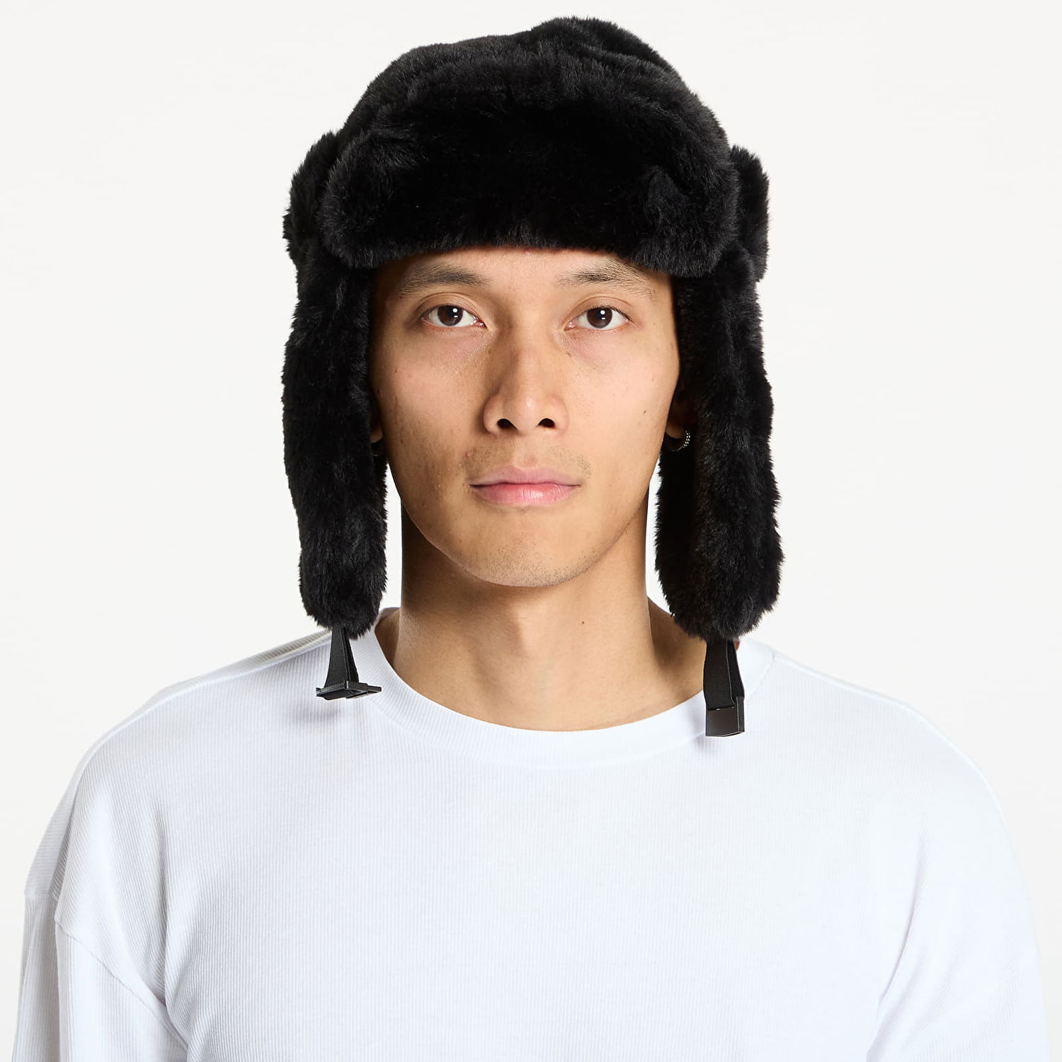 Klobúk RIPNDIP RIPNDIP Astro Aviator Faux Fur Trapper Hat Čierna | RNDFALL25153, 0