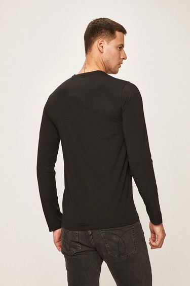 Tričko Lacoste Long Sleeve T-Shirt Čierna | TH0990, 2
