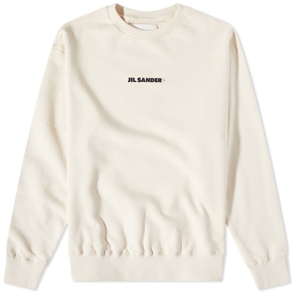 Mikina Jil Sander Plus Logo Crew Sweat Béžová | J47GU0001-J20010-279, 0