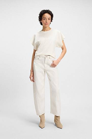 Tričko BOSS T-Shirt with Wide Sleeves Biela | 50543502, 1
