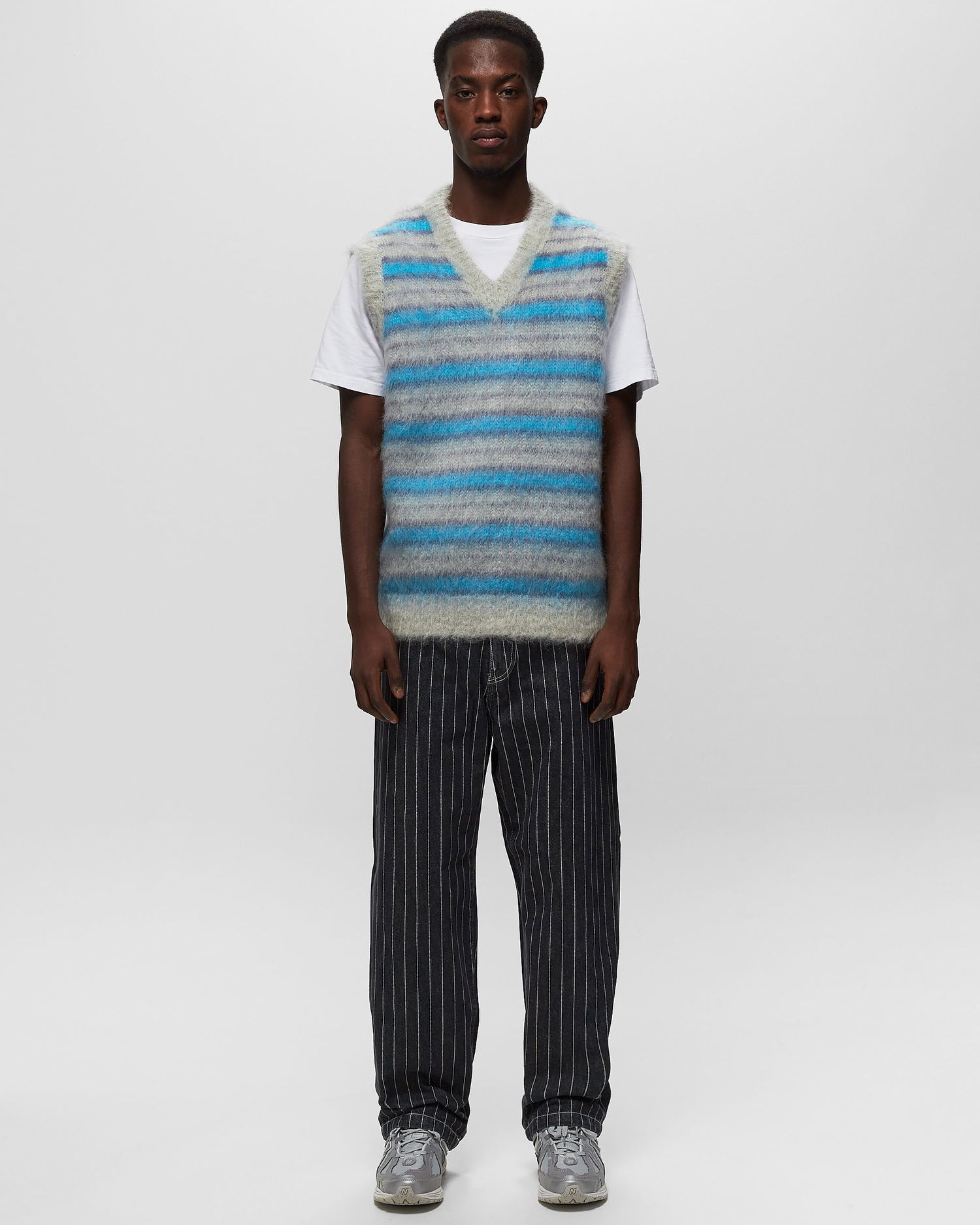 Sveter Marni Striped Vest Šedá | CVMG0076Q0 UFU191, 1
