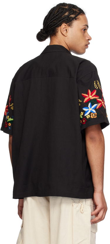 Košeľa YMC YMC Idris Embroidered Shirt Čierna | P2WAT, 2