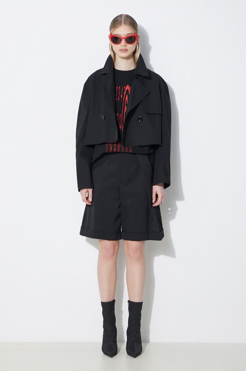 Bunda Maison Margiela Cropped Jacket Čierna | S62AN0126, 1