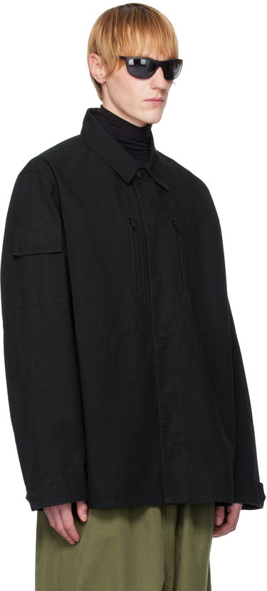 Bunda Balenciaga Balenciaga Military Shirt Čierna | 814719TQP13, 1