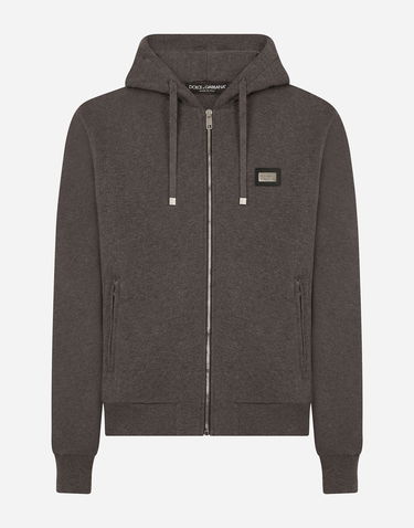 Mikina Dolce & Gabbana Cotton Hoodie Šedá | G9IF0TG7JYXS8292, 0