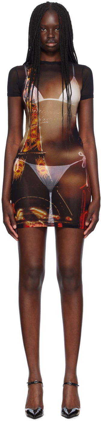 Šaty Jean Paul Gaultier Jean Paul Gaultier 'The Pigalle' Mesh Minidress Rôznofarebný | 24/30-F-RO248-T552-00301550, 0