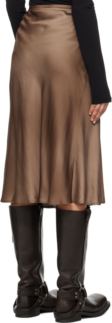 Sukňa Acne Studios Acne Studios Satin Wrap Midi Skirt Hnedá | AF0509-, 2