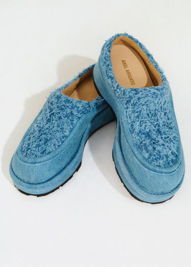 Tenisky a topánky AXEL ARIGATO Pillow Frayed Denim Platform Mule Modrá | F3197001, 7