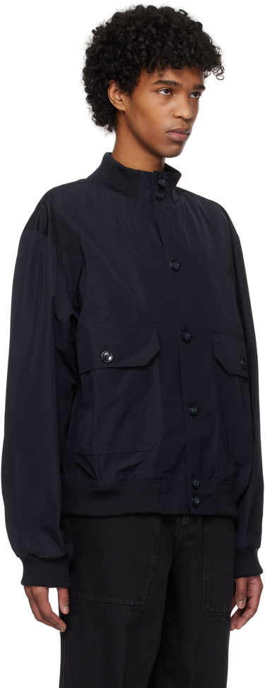 Bunda Palmes Rib Collar Jacket Navy | P50-0011-666, 1