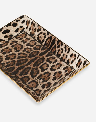 Home decor Dolce & Gabbana Leopard Print Porcelain Trinket Dish Rôznofarebný | TCC199TCAMUUL003, 1