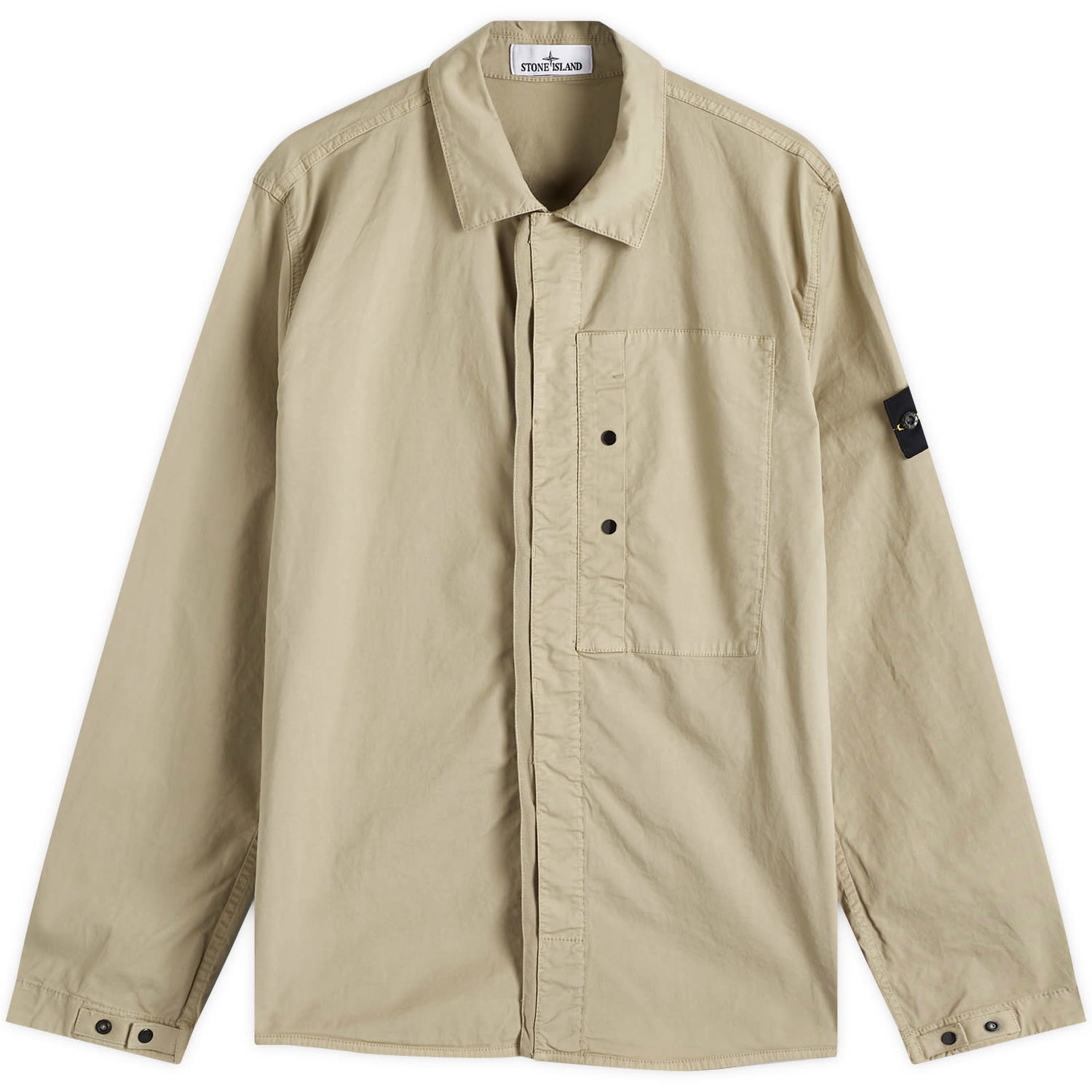 Košeľa Stone Island Stone Island Supima Cotton Twill Stretch-TC Button Shirt Jacket Béžová | K1S151200033-V009A, 1
