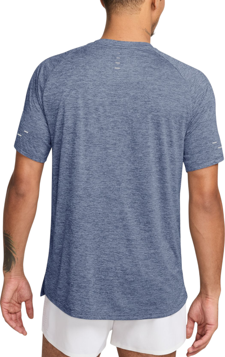 Tričko Nike Stride Short-Sleeve Heathered Running T-Shirt with Reflective Details Modrá | hv5203-499, 1