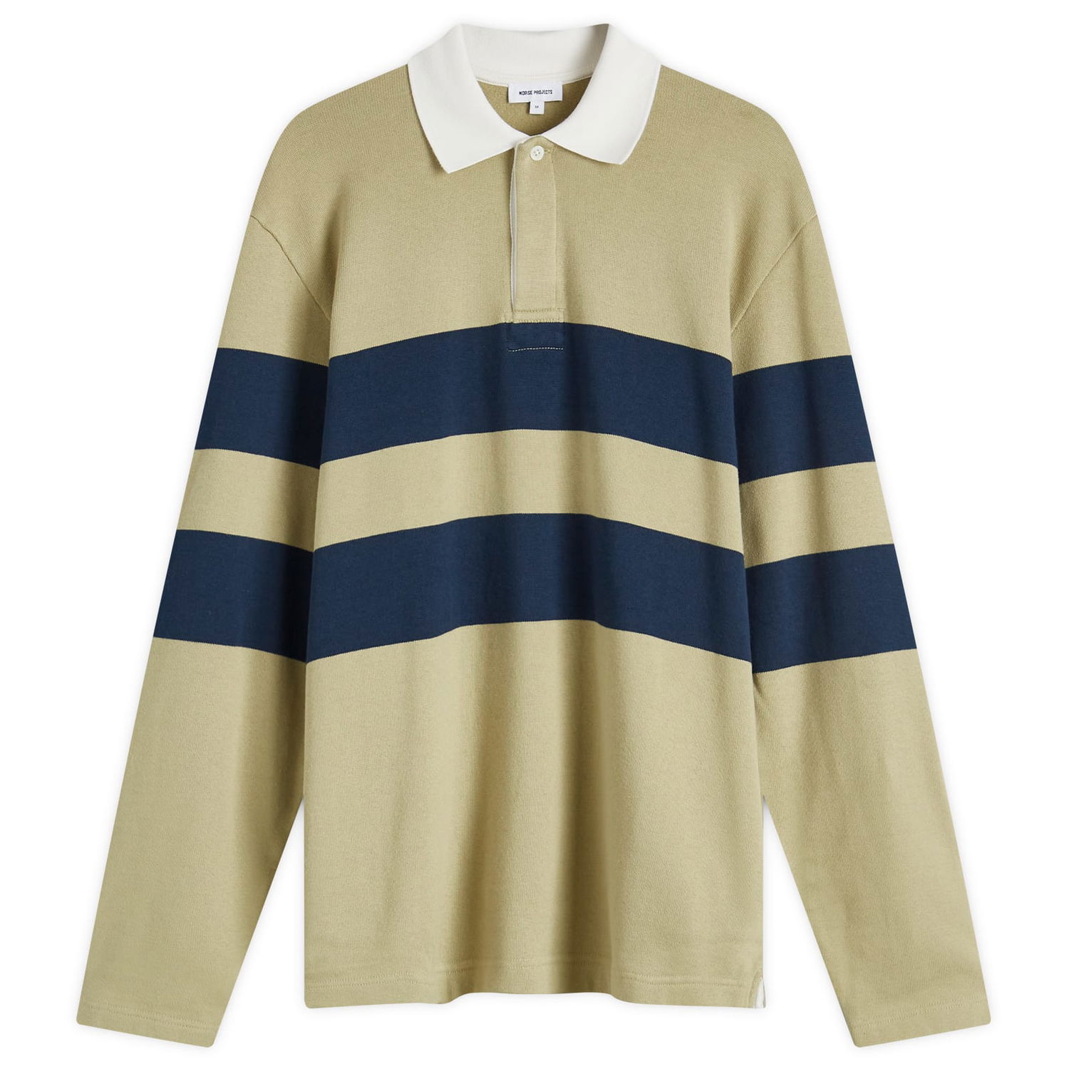 Polo tričko NORSE PROJECTS Brushed Stripe Rugby Polo Elm Zelené | N10-0210-8072, 0