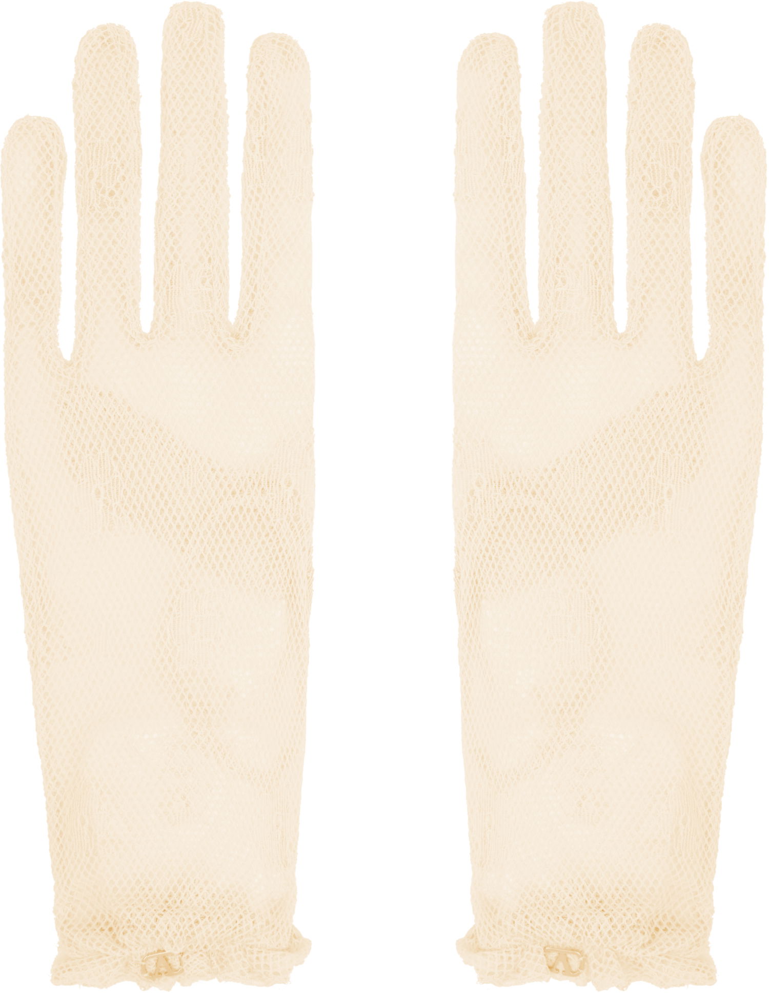 Rukavice Valentino Valentino Garavani VLogo Signature Lace Gloves Béžová | 6W0GD00HPNN, 0