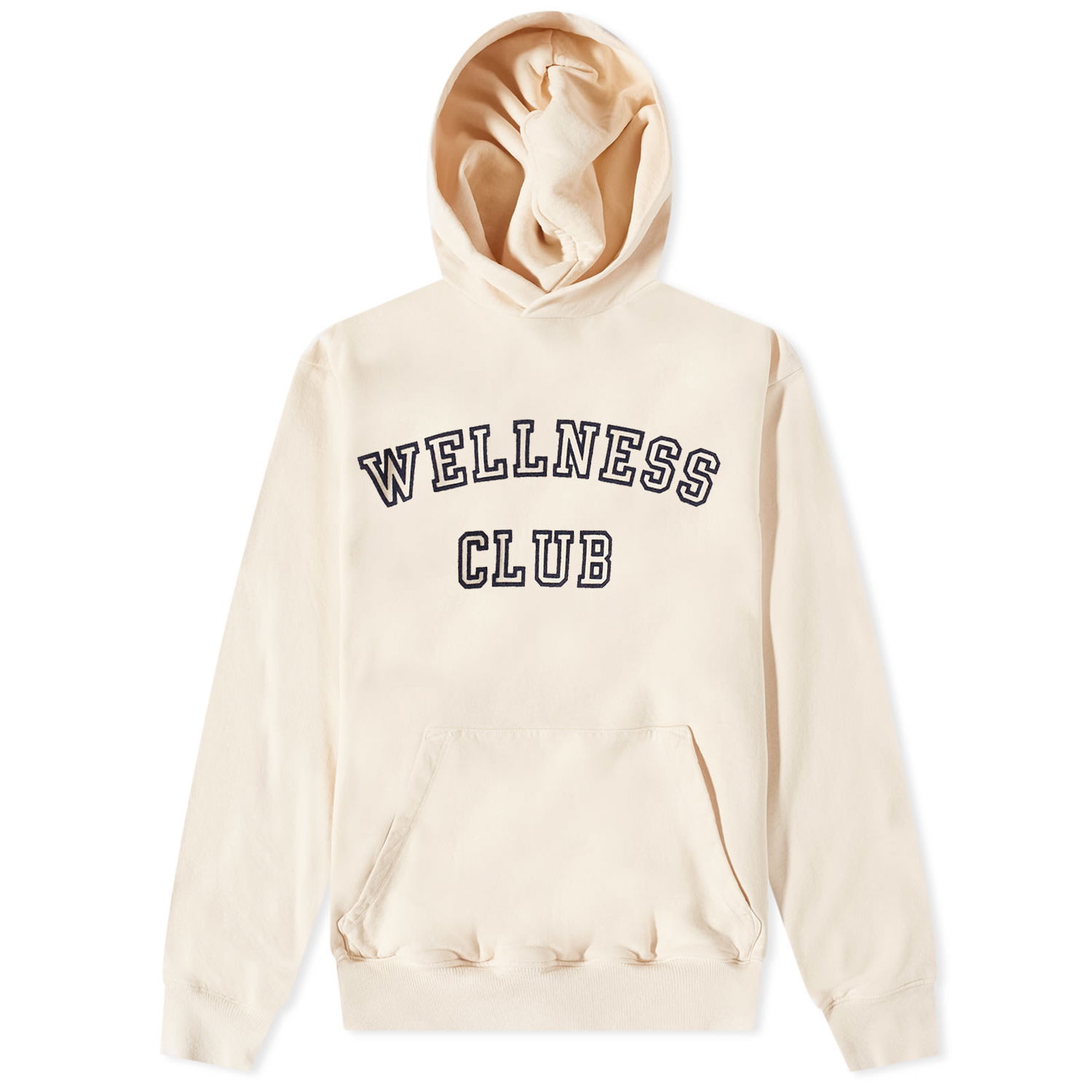 Mikina Sporty & Rich Wellness Club Flocked Hoodie Béžová | SR-WLNESS-HDY-CRM, 0