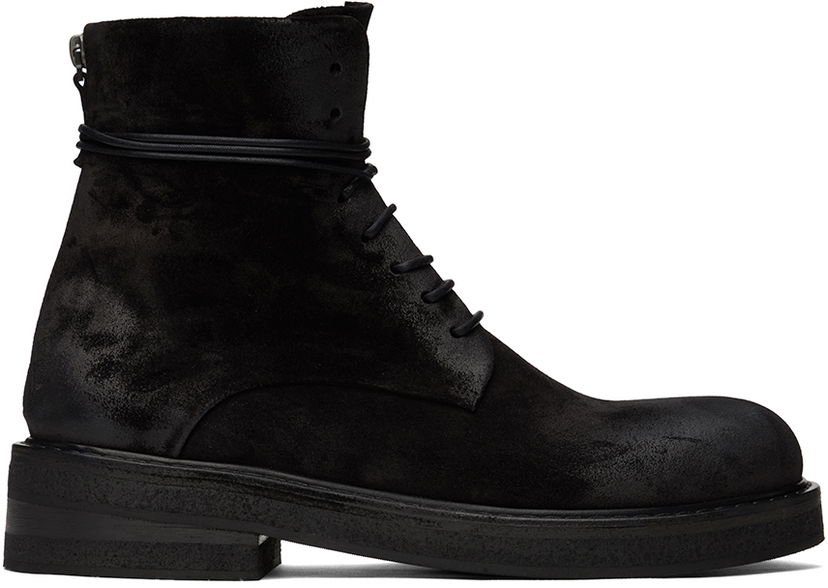 Oblečenie Marsèll Marsèll Parrucca Lace-Up Suede Ankle Boots Čierna | MM2961 186666