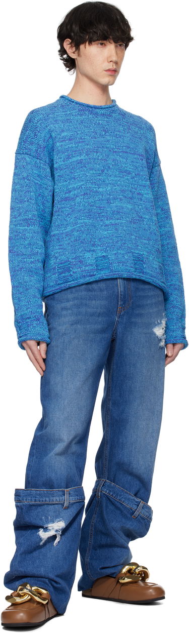 Sveter JW Anderson JW Anderson Space Dye Jumper Modrá | KW1350-YN0409-825, 4