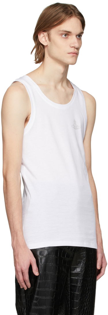 Tielko Vivienne Westwood Vivienne Westwood Logo Tank Top Biela | 81060007-21424-, 1