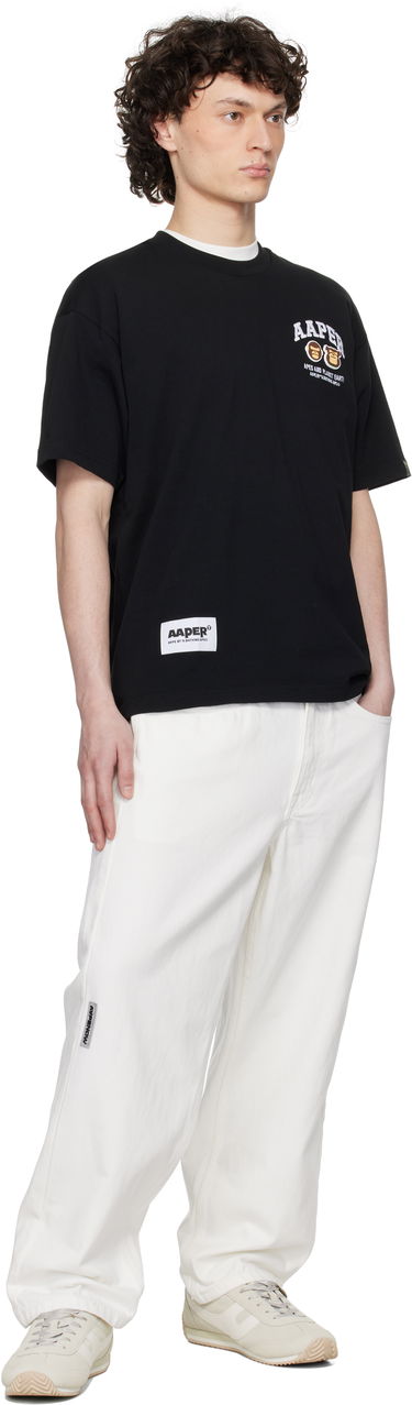 Tričko AAPE by A Bathing Ape AAPE By A Bathing Ape 'AAPER' Logo Short Sleeve T-Shirt Čierna | AAPTEM1611XXNBKX, 3